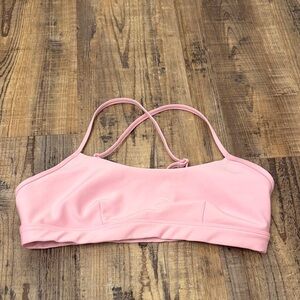 ALO Yoga Light Pink Strappy Bra